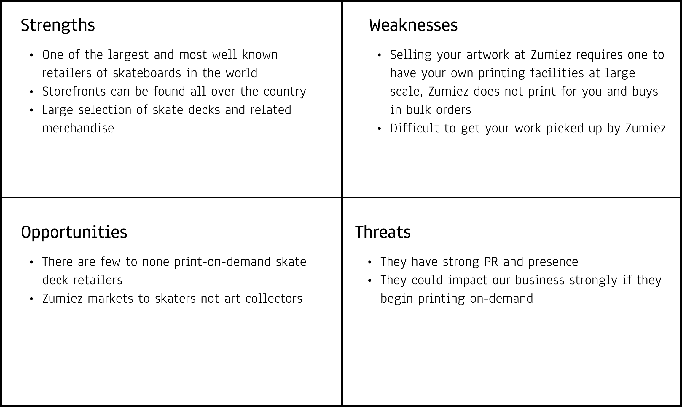 SWOT-analysis-Zumiez