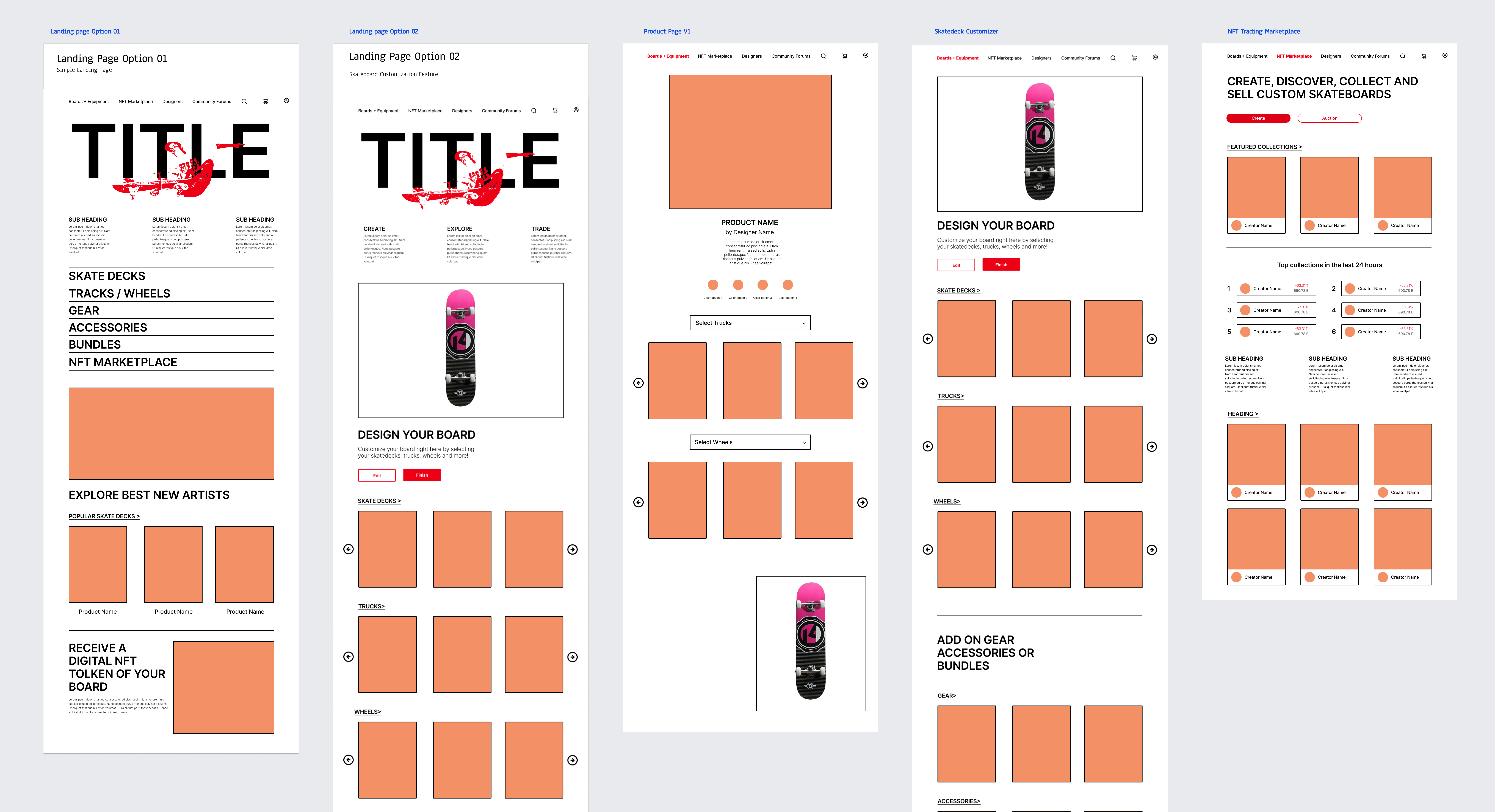 wireframes